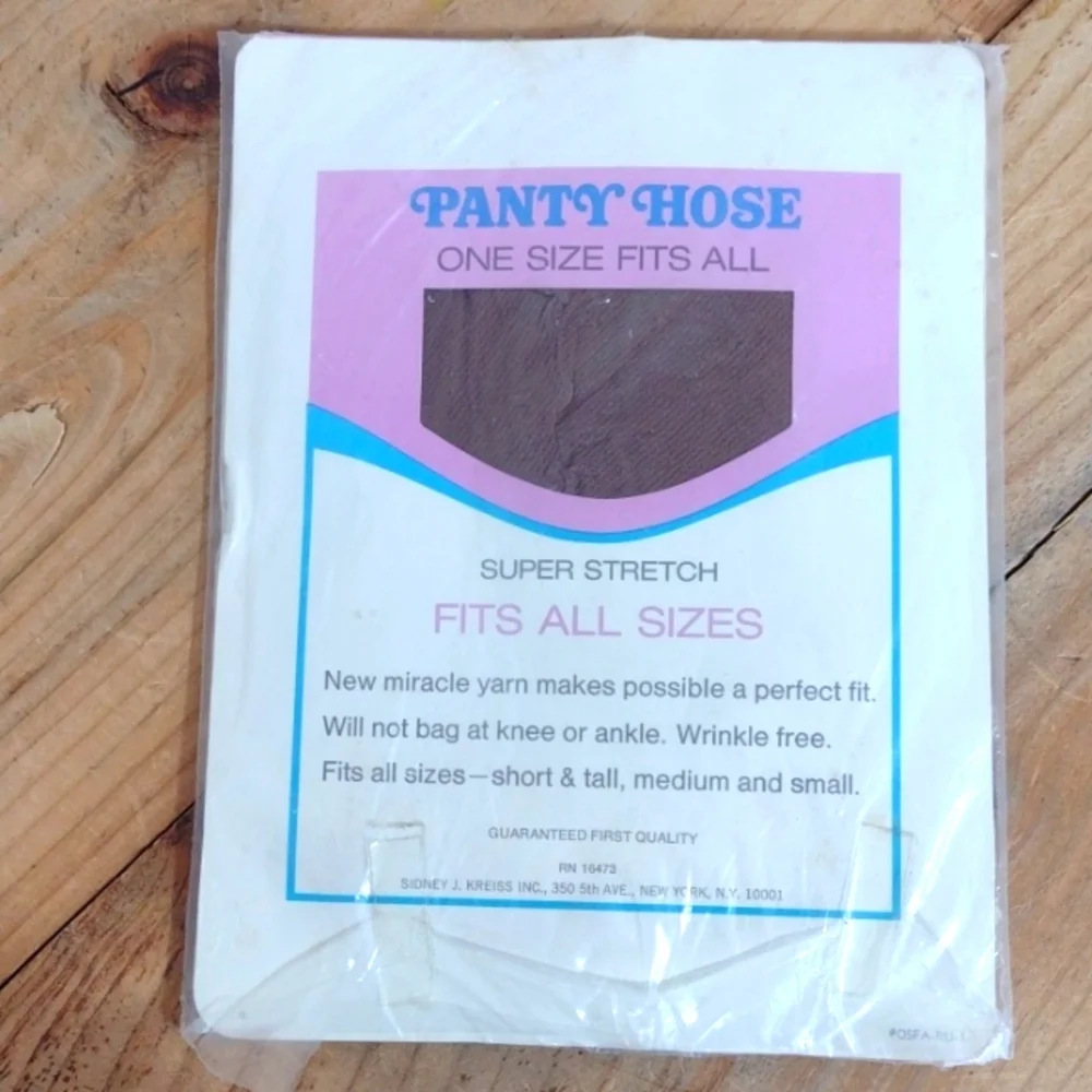 Recall One Size Panty Hose Coffee Fits 5'1